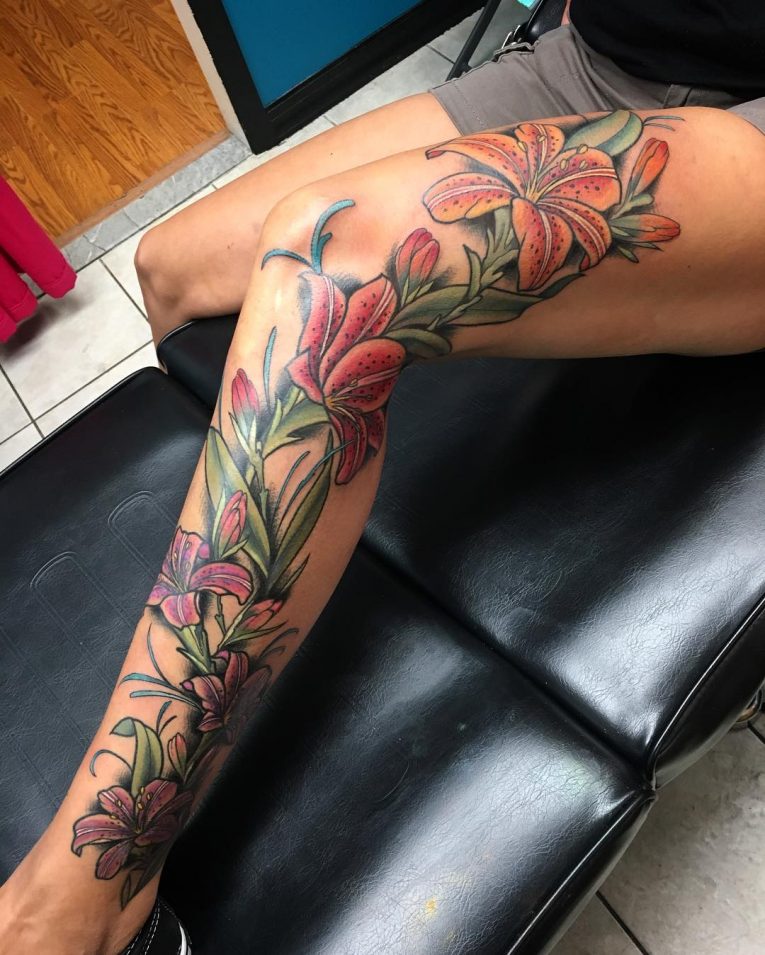 Lily Flower Tattoo 72