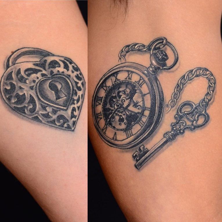 Lock and Key Tattoo 86