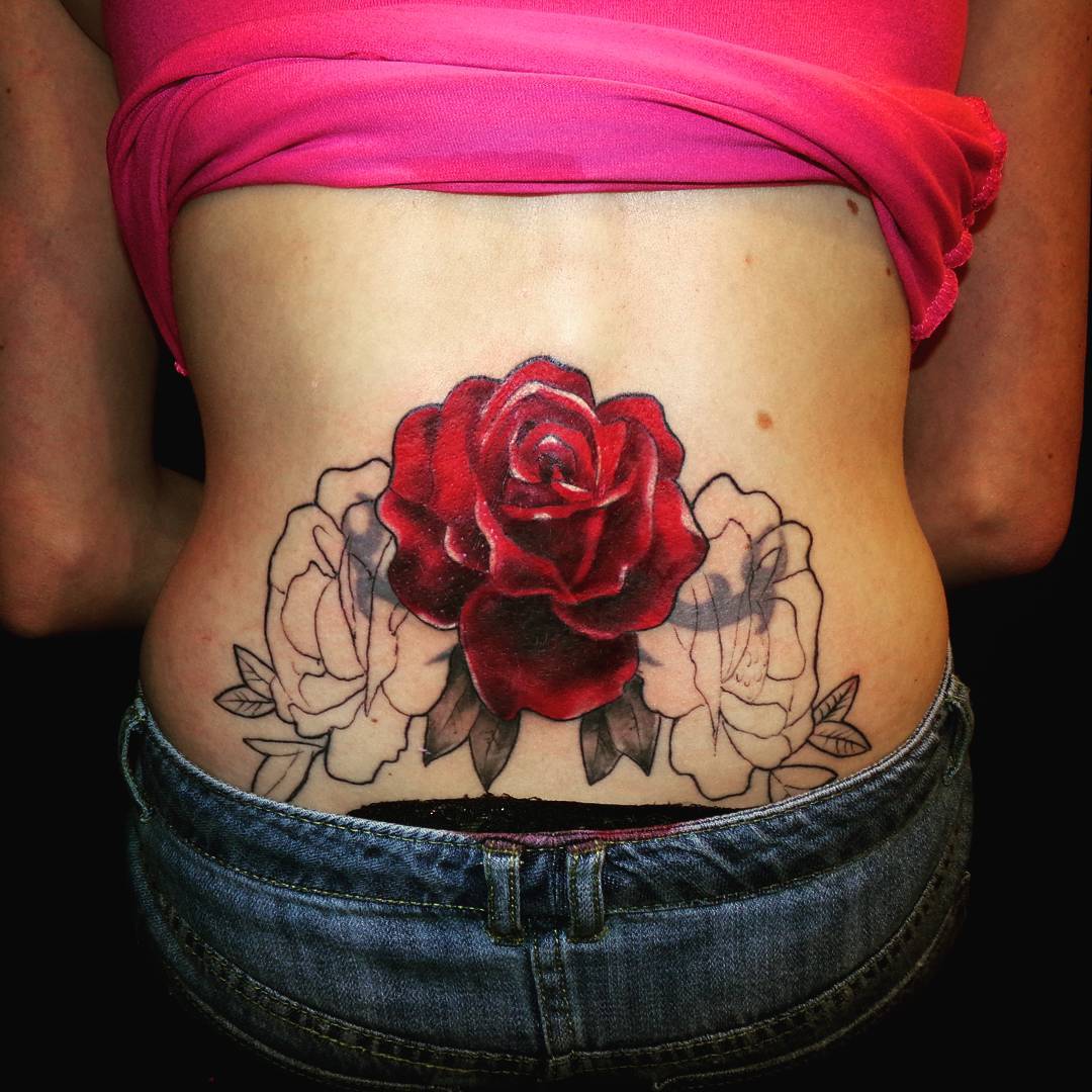 Lower Back Tattoo.