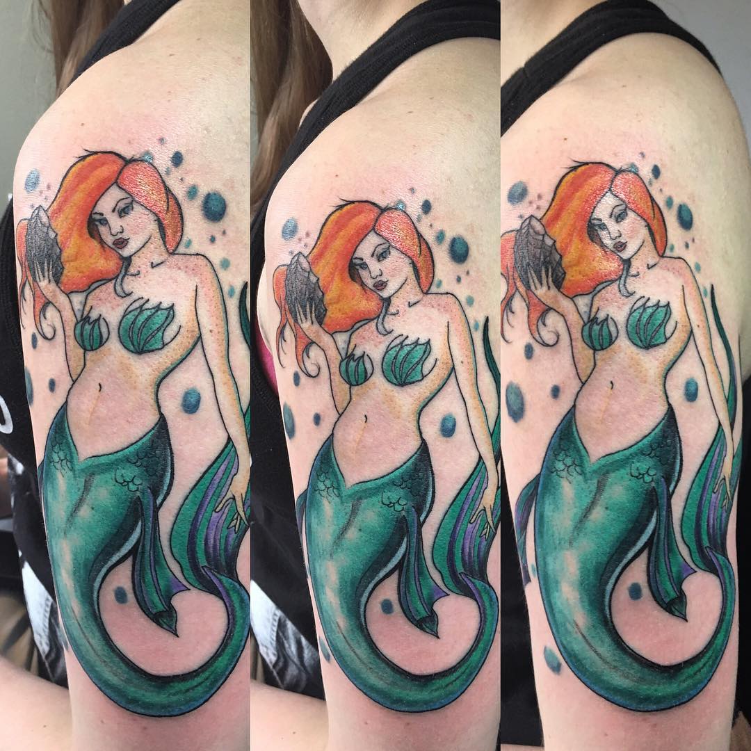 90+ Best Little Mermaid Tattoos Designs & Meaning (2019)