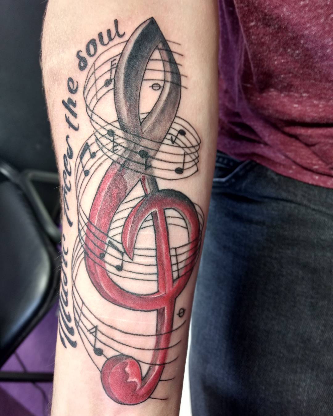 75+ Best Music Tattoo Designs & Meanings - Notes & Instruments (2019)