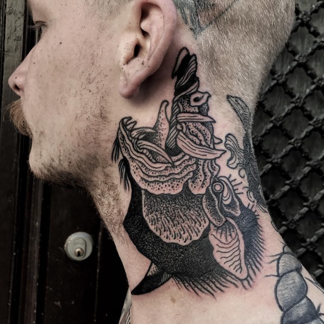 Neck Tattoo 61