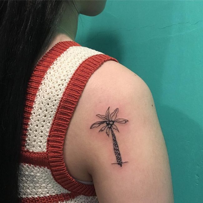 Palm Tree Tattoo 102