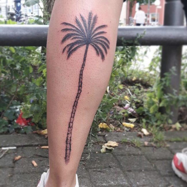 Palm Tree Tattoo 107
