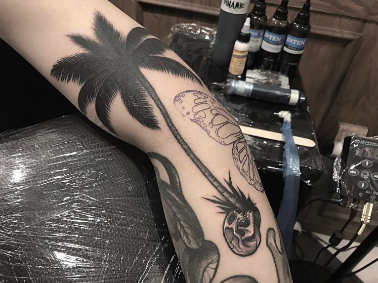 Palm Tree Tattoo 111
