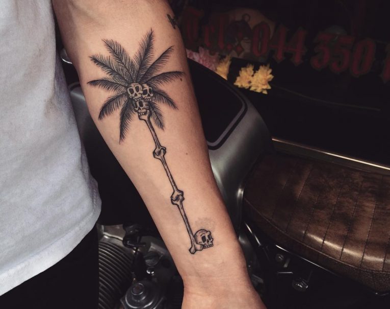 Palm Tree Tattoo 113