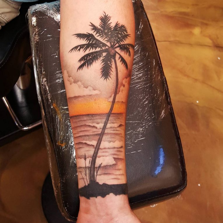 Palm Tree Tattoo 120