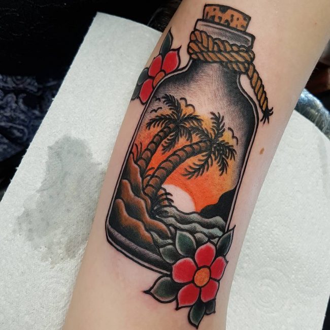 120+ Best Palm Tree Tattoo Designs and Meaning - [Ideas of 2019]