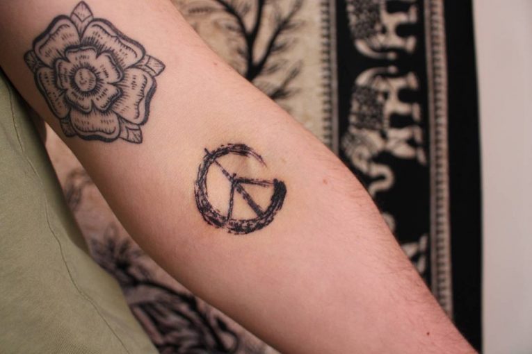 Peace Sign Tattoo 48