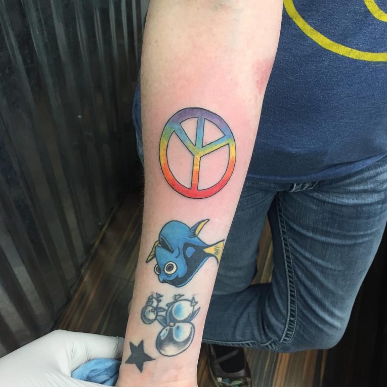 Peace Sign Tattoo 50