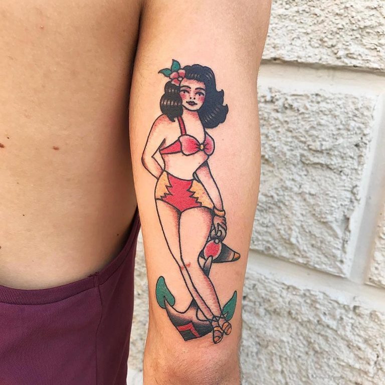 Best Pinup Tattoo Girl Designs Meanings Add Style In