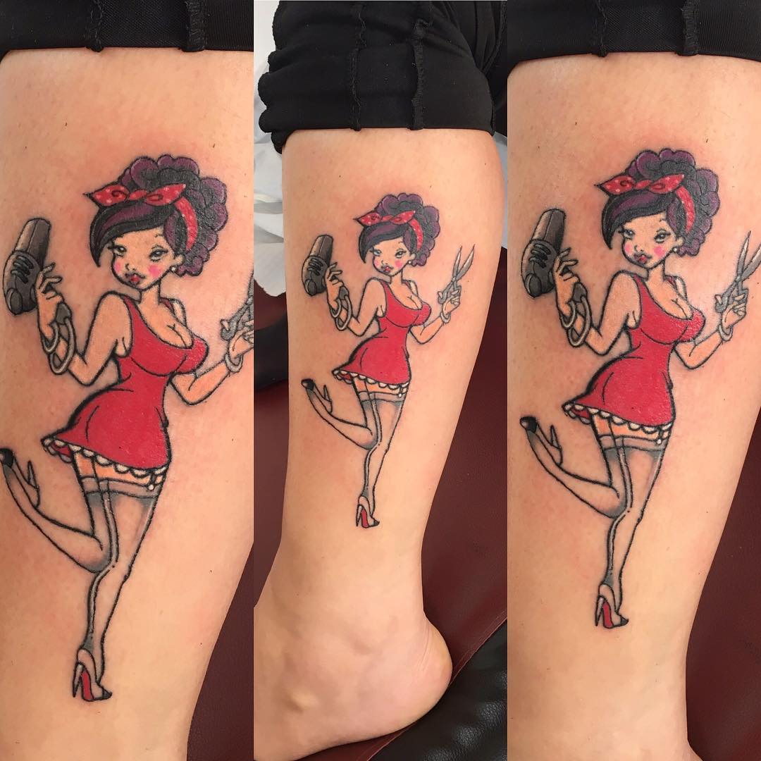 90 Best PinUp Tattoo Girl Designs Meanings Add Style In 2019 