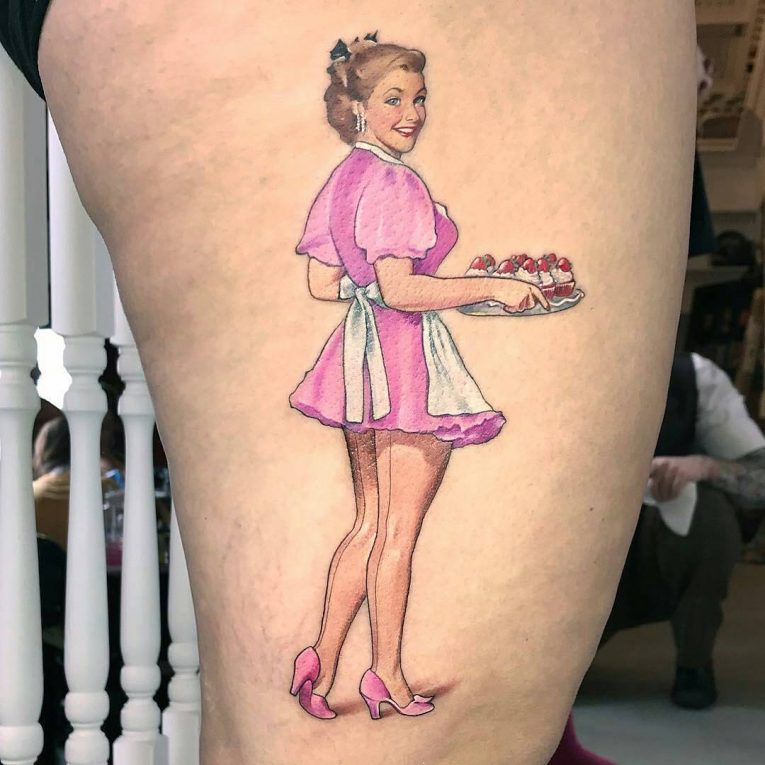 Best Pinup Tattoo Girl Designs Meanings Add Style In