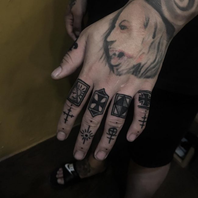 Prison Style Tattoo 58