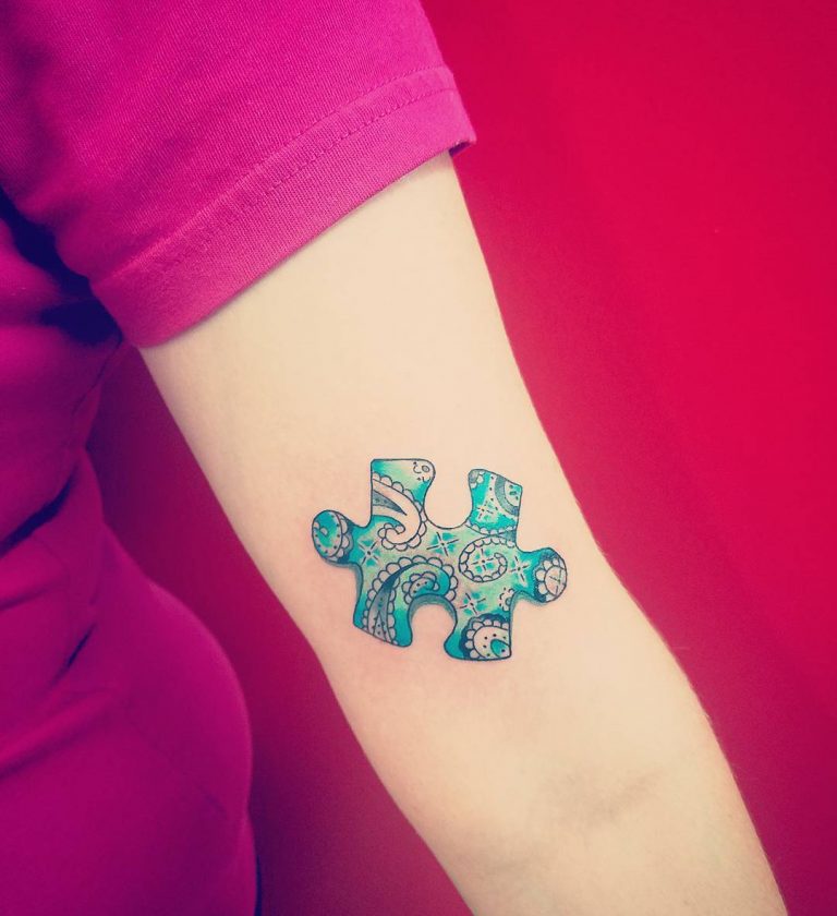 75+ Best Exclusive Puzzle Pieces Tattoos - Designs & Meanings (2019)