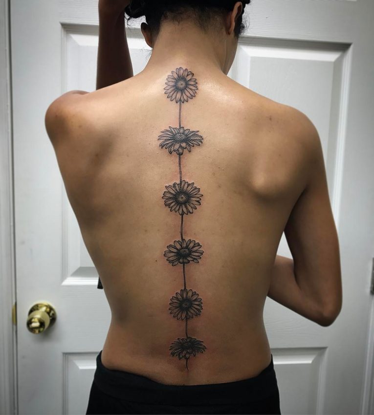 75+ Best Spine Tattoos for Men and Women - Designs & Meanings (2019)