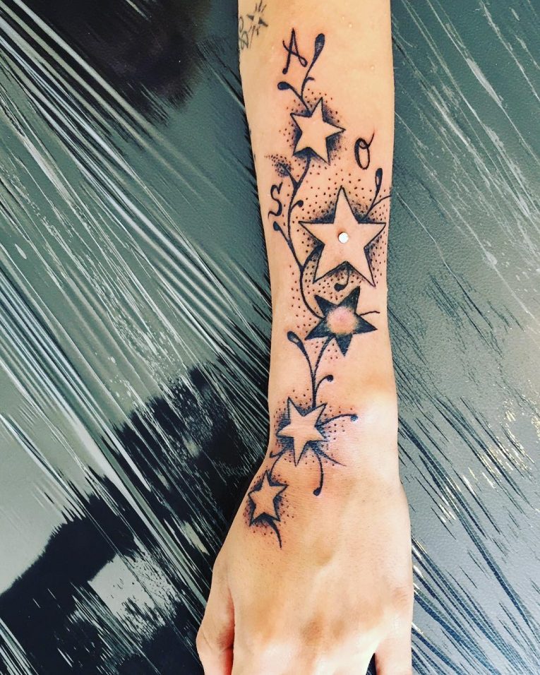 Tattoo Design Star For Men Bold Night Sky Ink Ideas