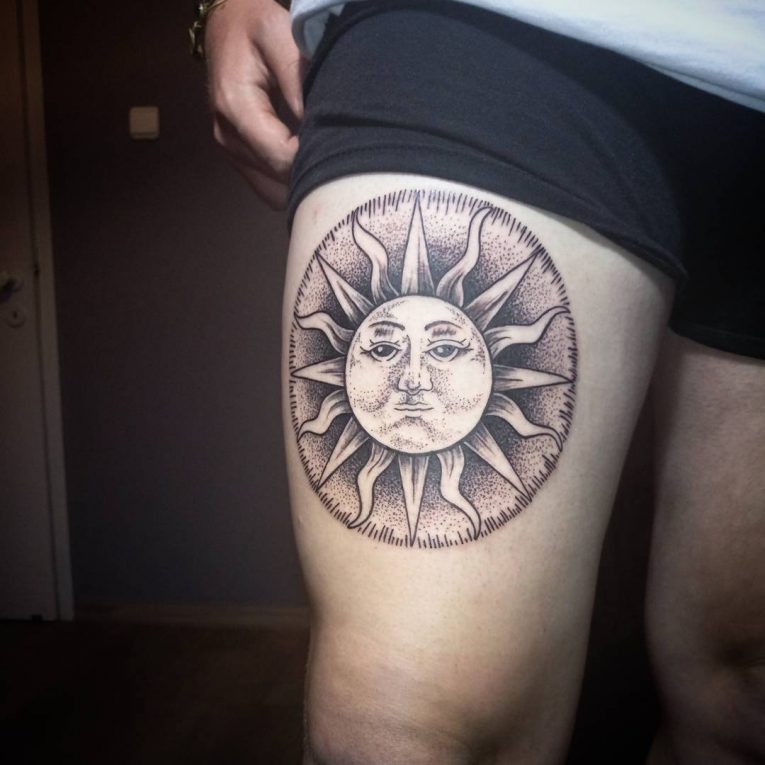 Sun Tattoo 90