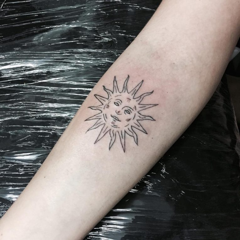 95+ Best Sun Tattoo Designs & Meanings - Symbol of The Universe (2019)