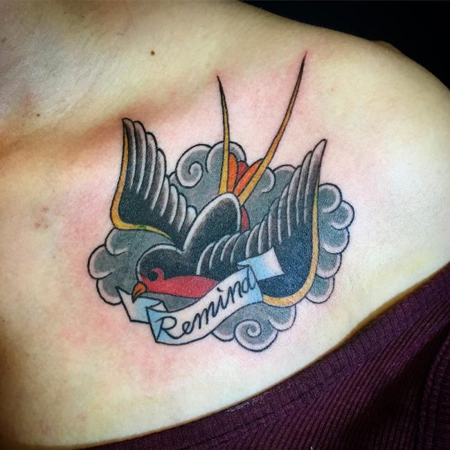 Swallow Bird Tattoo 70