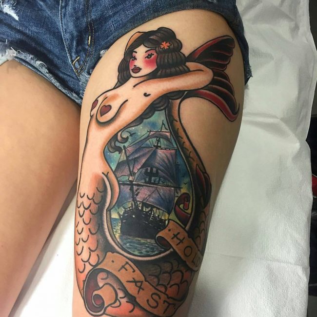 Thigh Tattoo