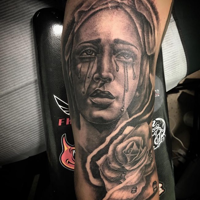 Virgin Mary Tattoo 64
