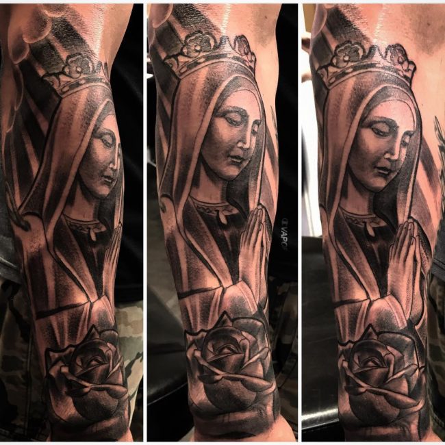 Virgin Mary Tattoo 65