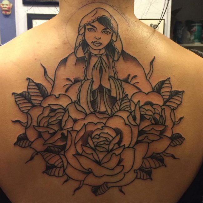 Virgin Mary Tattoo