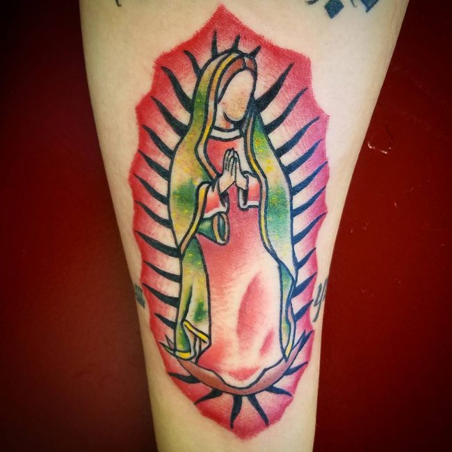 Virgin Mary Tattoo