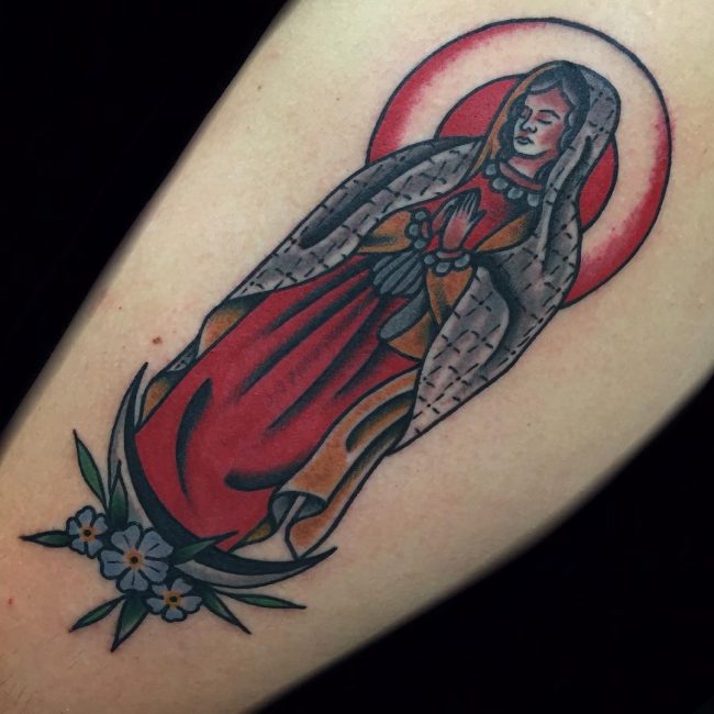 75+ Best Spiritual Virgin Mary Tattoo - Designs & Meanings (2019)