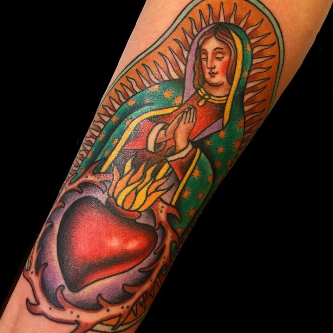 Virgin Mary Tattoo