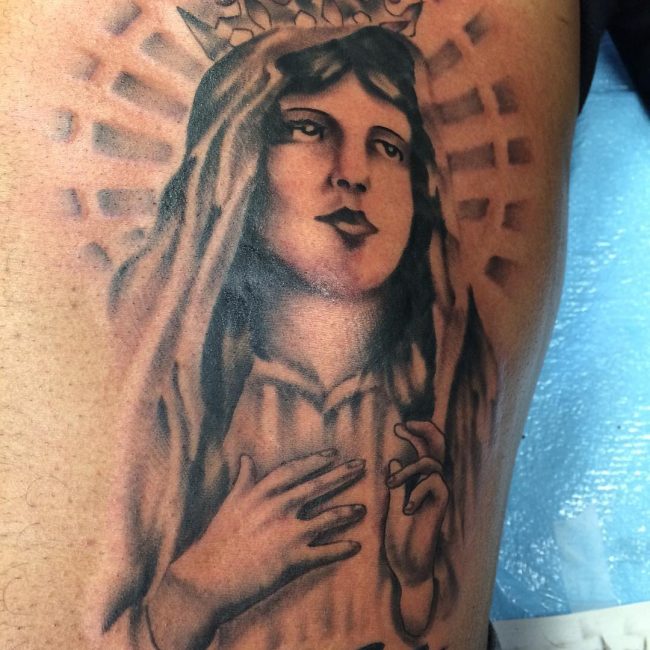 Virgin Mary Tattoo