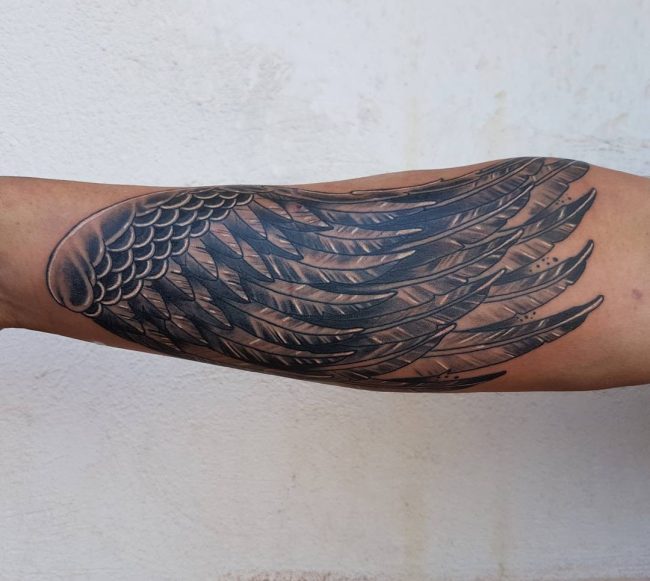 65+ Best Angel Wings Tattoos Designs & Meanings - Top Ideas (2019)