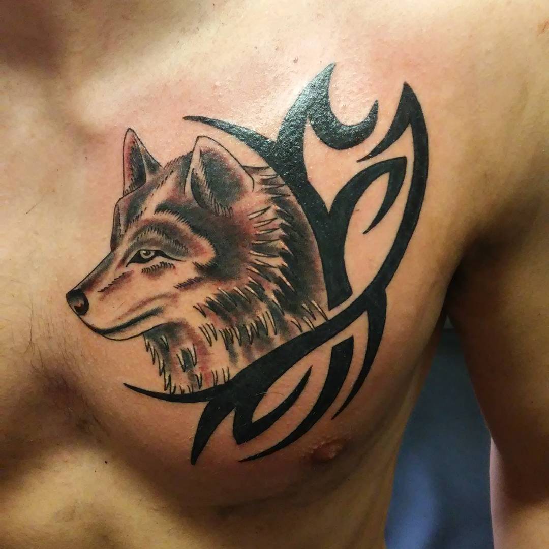 95+ Best Tribal Lone Wolf Tattoo Designs & Meanings (2019)