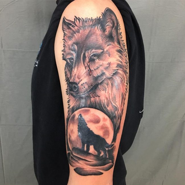 95+ Best Tribal Lone Wolf Tattoo Designs & Meanings (2019)