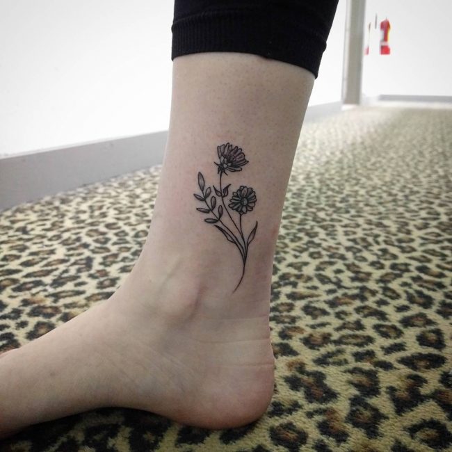 Ankle Tattoo 104