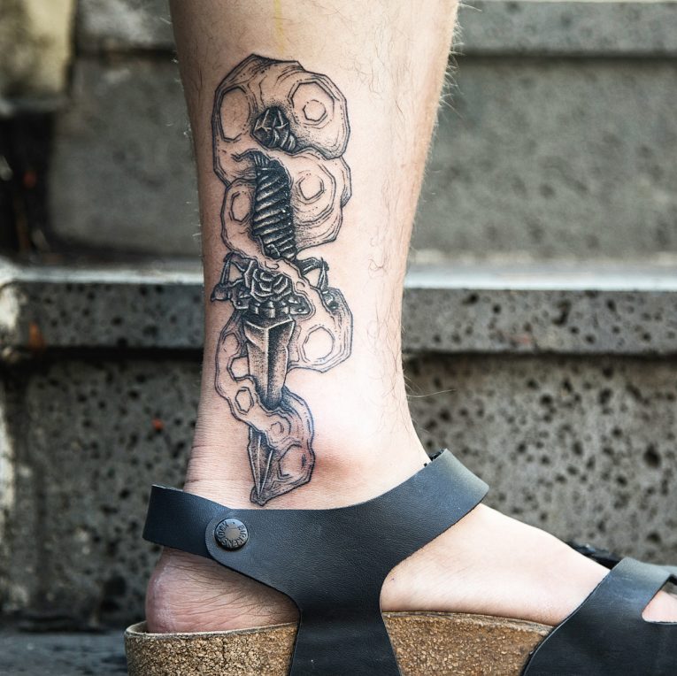 Ankle Tattoo 107