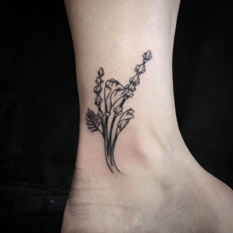 Ankle Tattoo 110