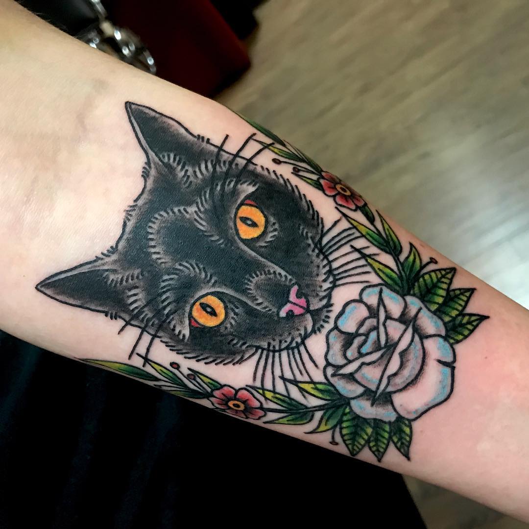 65+ Mysterious Black Cat Tattoo Ideas Are They Good Or Evil?