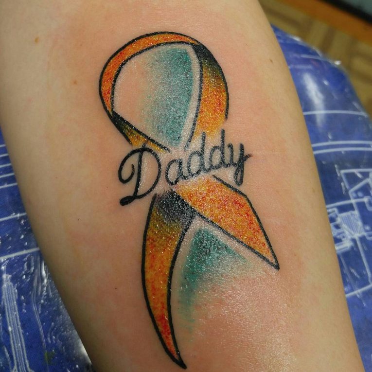 Cancer Ribbon Tattoo 56