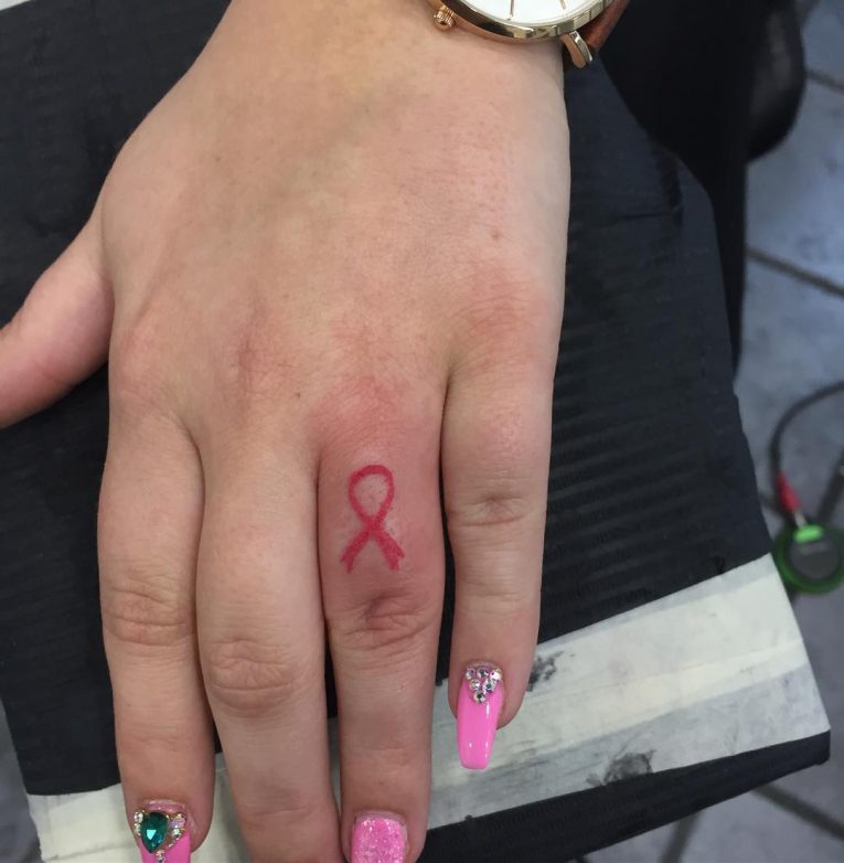 Cancer Ribbon Tattoo 57