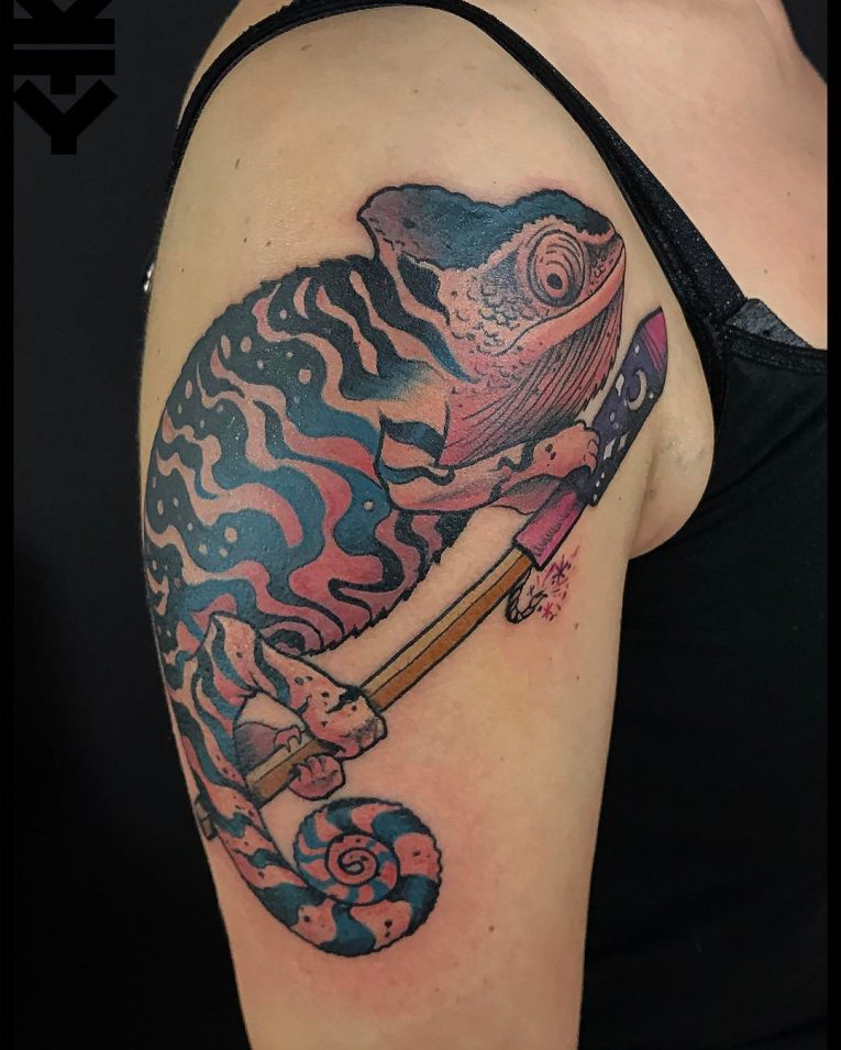 Chameleon Tattoo 62