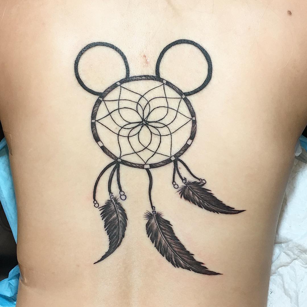 Disney dream catcher tattoo ideas