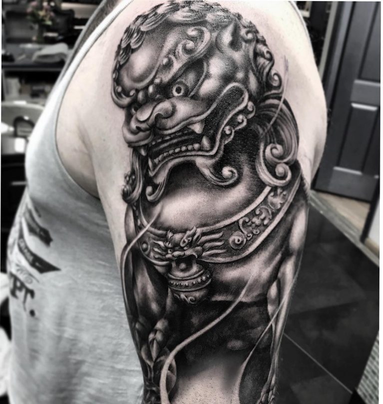 75+ Fantastic Foo Dog Tattoo Ideas A Creature Rich In Symbolic Meaning
