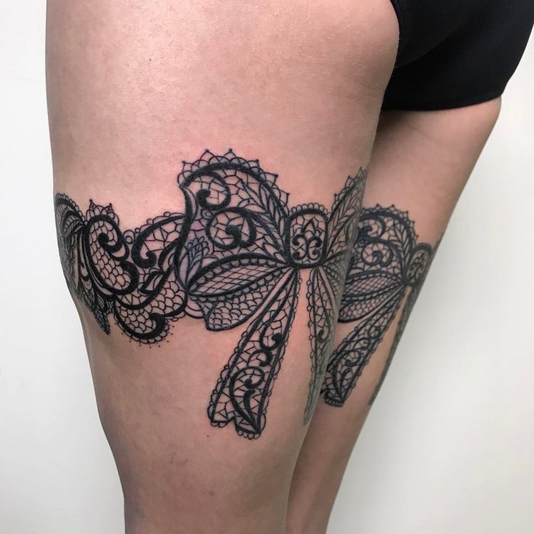 95+ Cute Lace Tattoo Designs You Have Never Been So Pretty Before