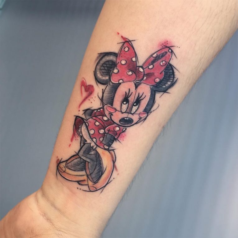 Mickey and Minnie Mouse Tattoo 63