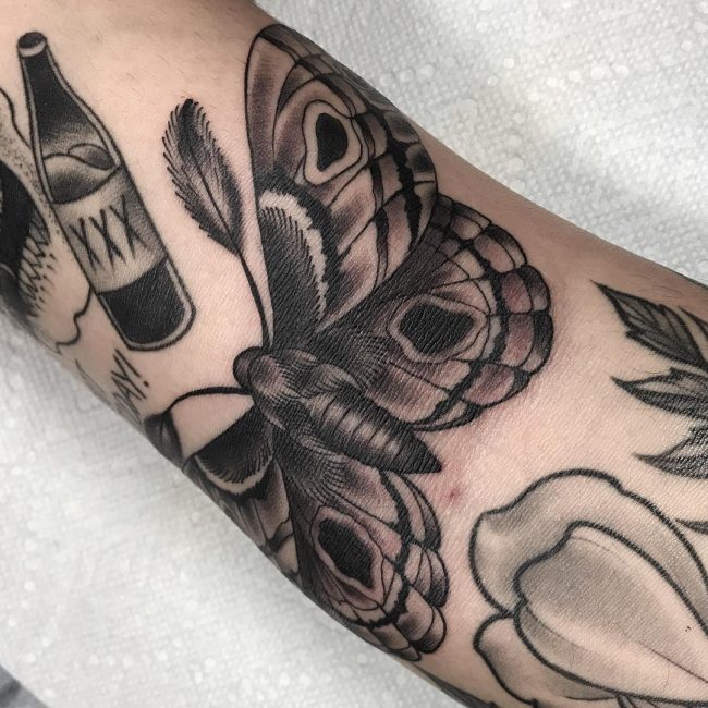 Moth Tattoo 75