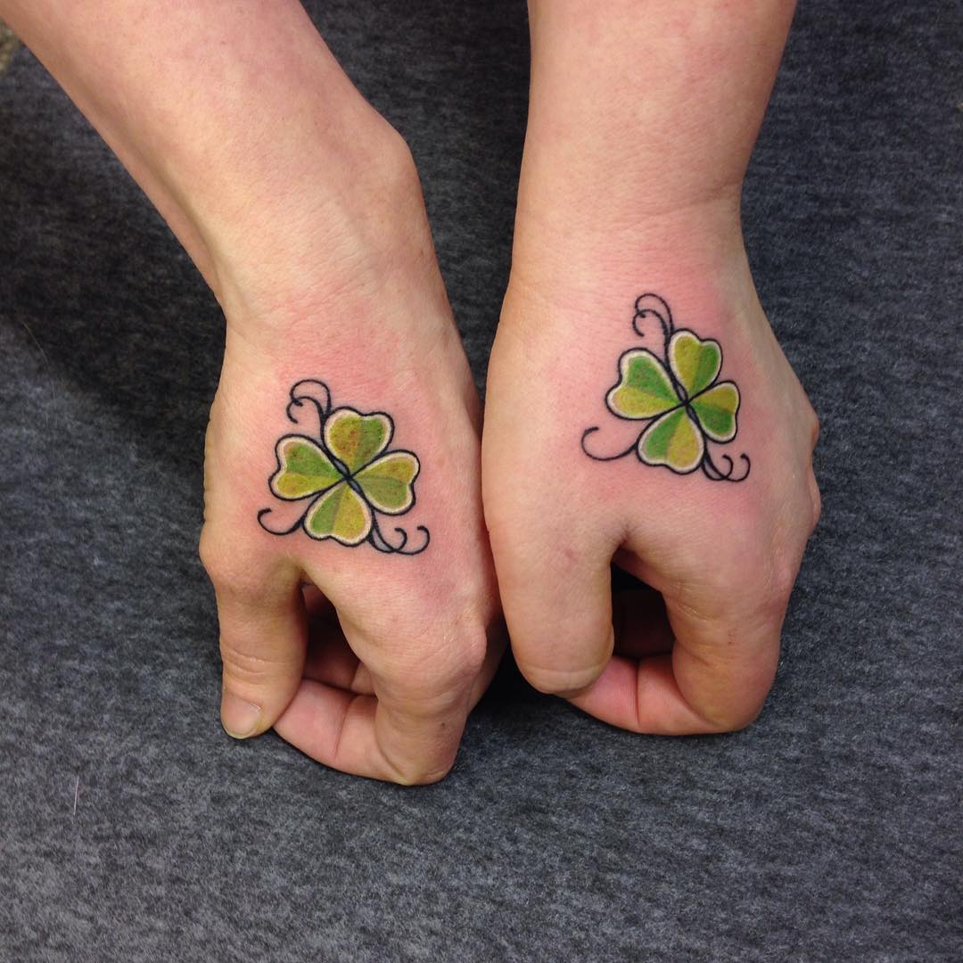 75+ Colorful Shamrock Tattoo Designs Traditional Symbol of Luck