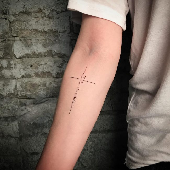 Small Cross Tattoo 33