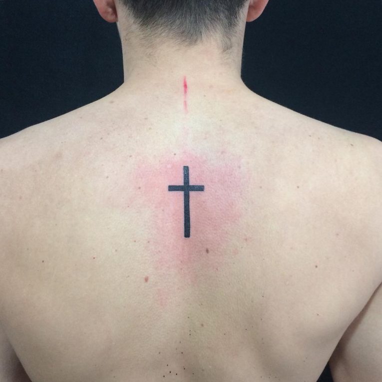 Small Cross Tattoo 46